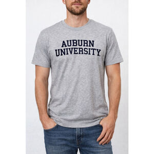 NWT auburn university spell out game day parent student t shirt S unisex Grey